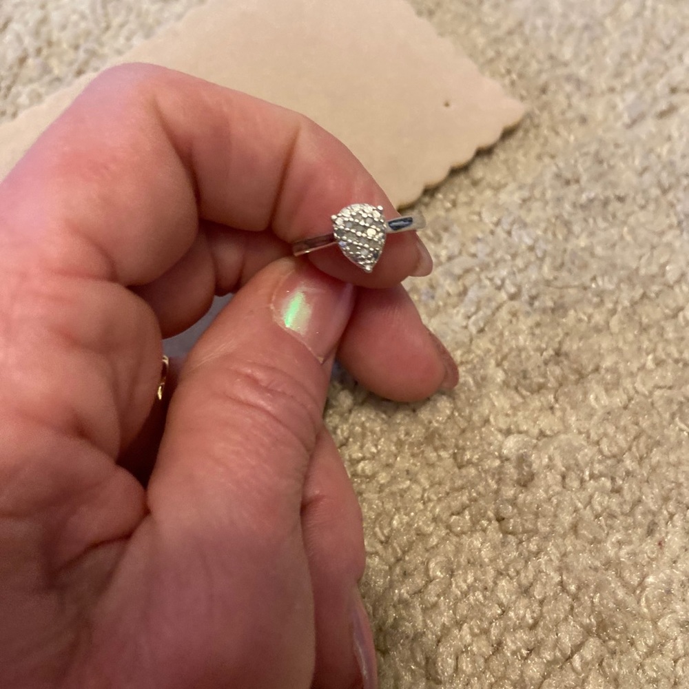 1/10 karat real diamond ring